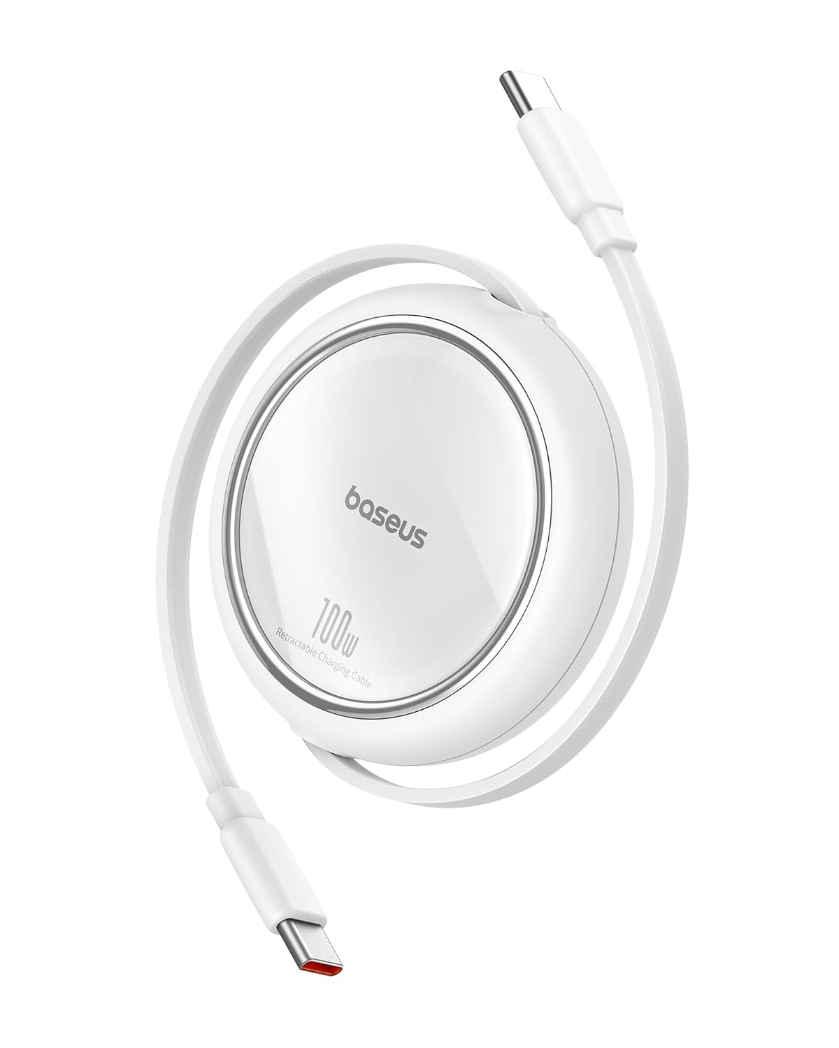 USB-C to USB-C Retractable Cable, 60W 3.3ft Fast Charging & Data, for iPhone 16/15/14 Pro, S25/S24 Ultra, iPad