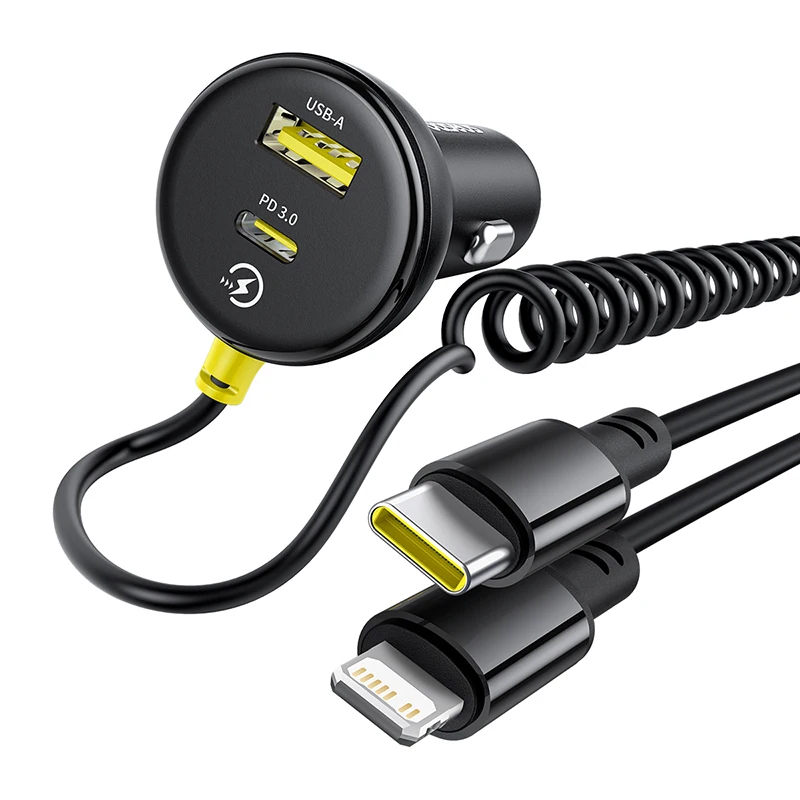 Retractable Cable car Charger
